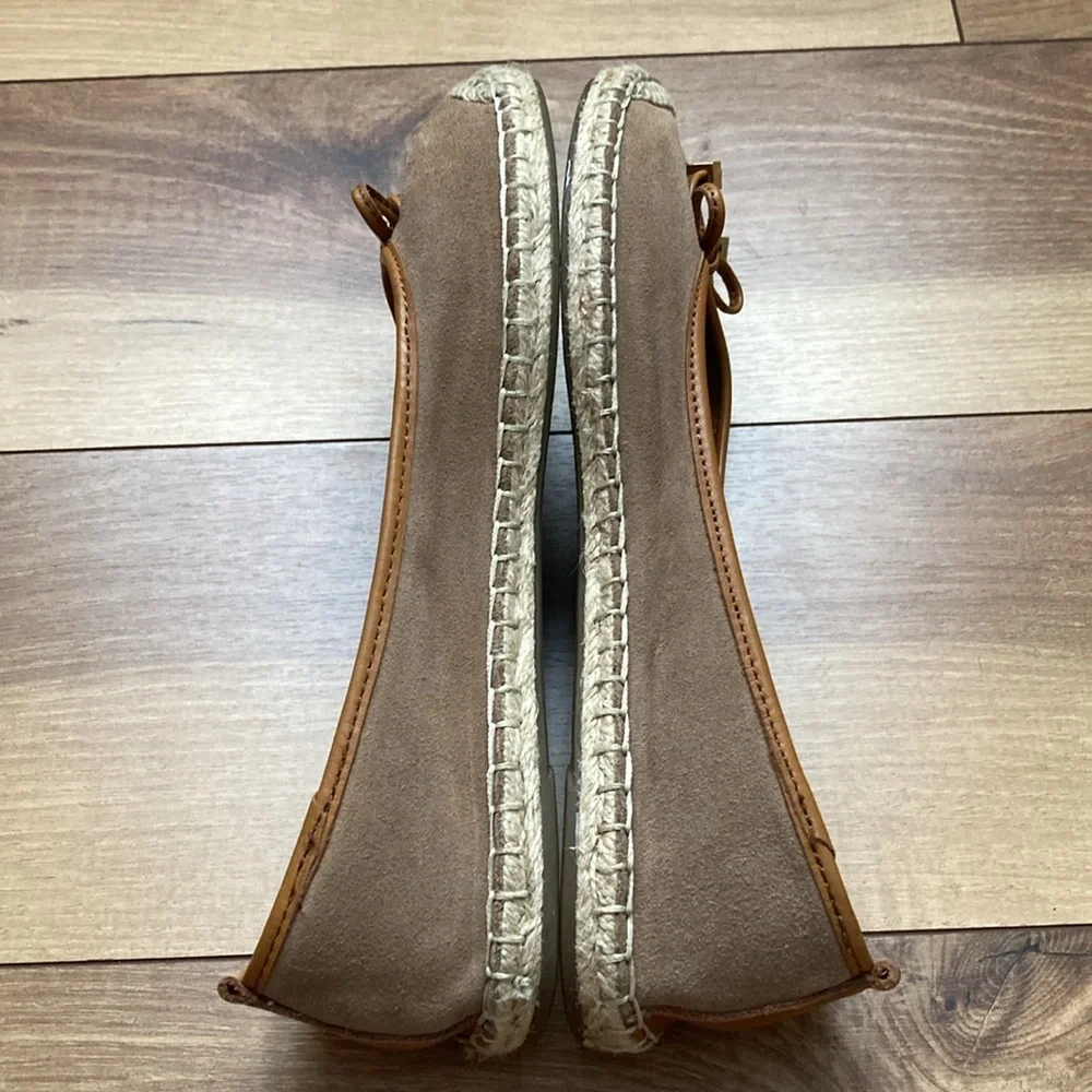 MICHAEL Michael Kors Meg Brown Suede Espadrilles.